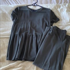 Gray matching lounge set